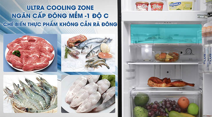 Ngăn cấp đông mềm Ultra Cooling Zone