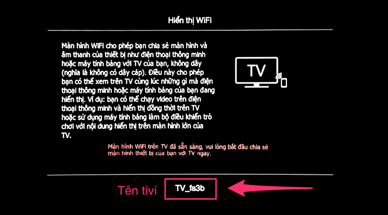 Cách chiếu màn hình điện thoại lên Smart tivi cơ bản TCL S62T > Cách cài đặt chiếu màn hình điện thoại lên Smart tivi TCL