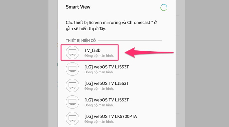 Cách chiếu màn hình điện thoại lên Smart tivi cơ bản TCL S62T > Cách cài đặt chiếu màn hình điện thoại lên Smart tivi TCL