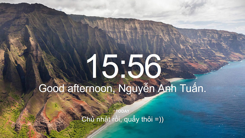 Thêm tiện ích màn hình chờ, thời tiết, nhắc việc tiện lợi trên Chrome