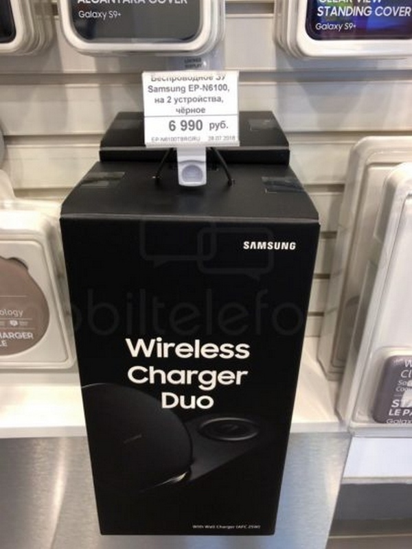 Sạc không dây Samsung Wireless Charger Duo lộ ảnh thực tế kèm giá bán