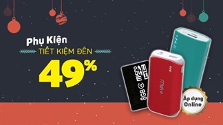 Phụ kiện giá sốc mỗi ngày: Loa, tai nghe, pin sạc giảm đến 49% Phụ kiện giá sốc mỗi ngày: Loa, tai nghe, pin sạc giảm đến 49%