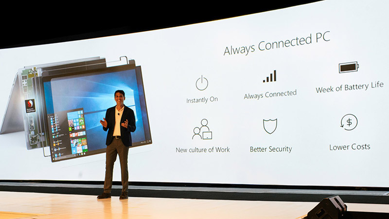 Sự cộng tác chặt chẽ từ Microsoft và Qualcomm