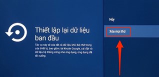 Cách khôi phục cài đặt gốc trên Android tivi Sony 2018