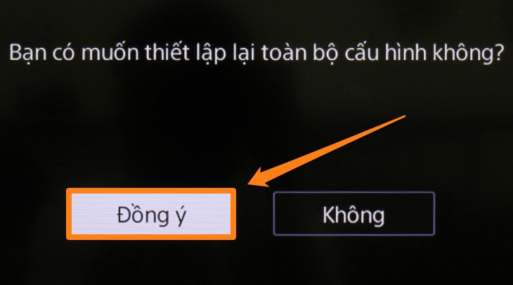 Chọn Đồng ý