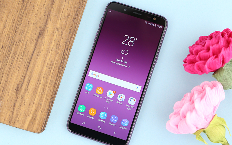 Samsung J6 mới: Tím Lavender + Bộ nhớ trong lên đến 64GB hiện chỉ bán ONLINE