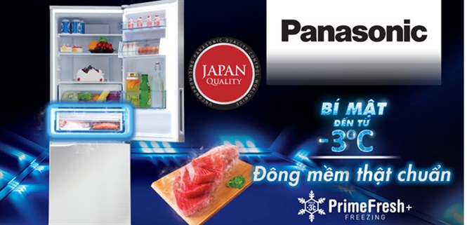 Công nghệ cấp đông mềm Prime Fresh+ trên tủ lạnh Panasonic