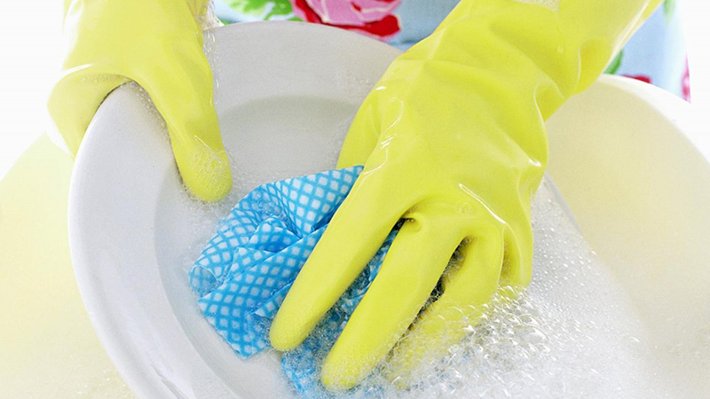 Wear gloves when in contact with chemicals