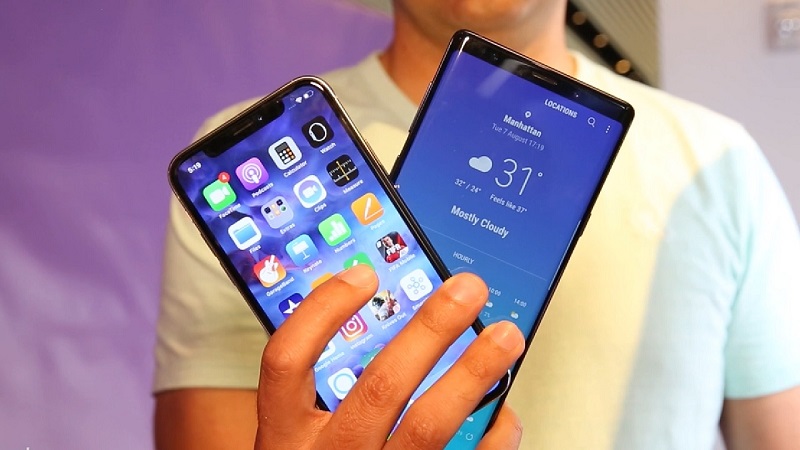 Galaxy Note 9 vs iPhone X