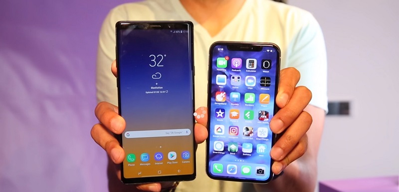 Galaxy Note 9 vs iPhone X