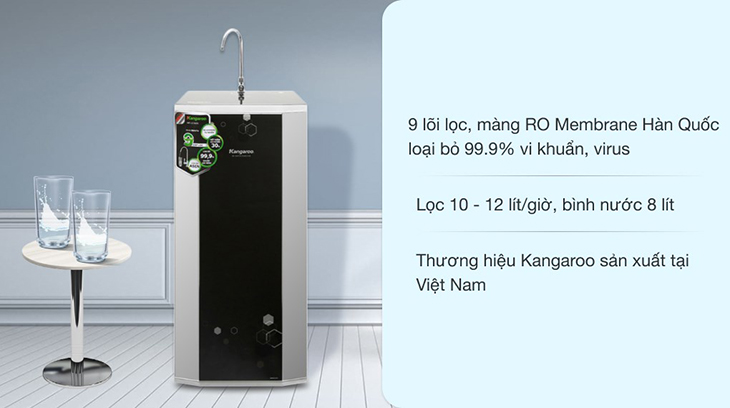 Máy lọc nước Kangaroo có giá thành phù hợp nhiều người dùng