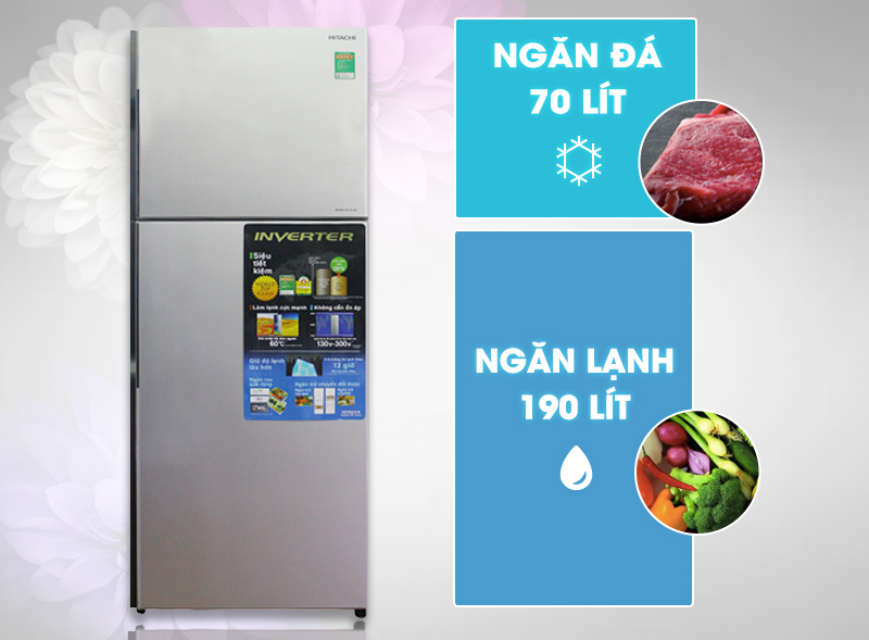 Dung tích 260 lít tiện lợi