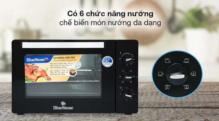 Lò nướng Bluestone của nước nào? Có tốt không? > Lò nướng Bluestone EOB-7588 42 lít