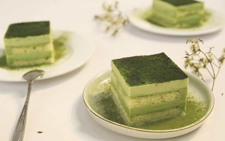 Bước 5 Thành phẩm Bánh mousse matcha trà xanh