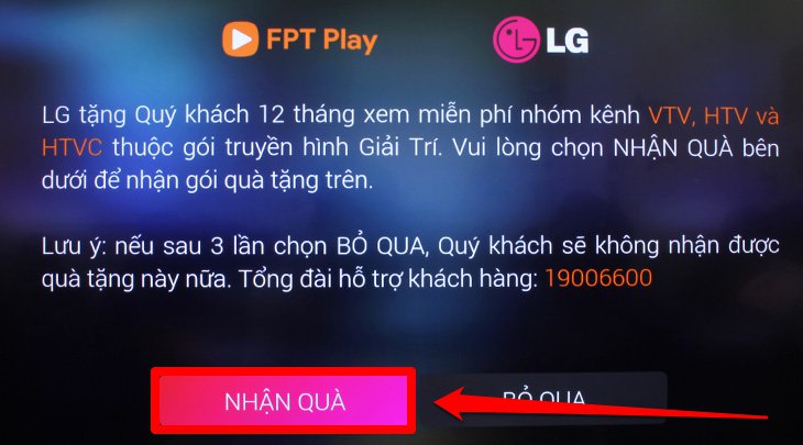 Bạn chọn nhận quà Bạn chọn nhận quà