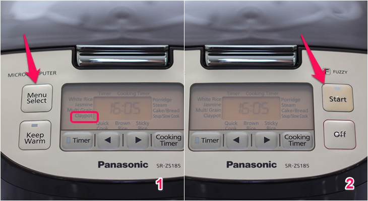 Hướng dẫn sử dụng nồi cơm điện tử Panasonic 1.8 lít SR-ZS185TRAM > Chức năng cơm niêu