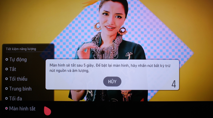 Tắt màn hình khi nghe nhạc trên Smart tivi LG