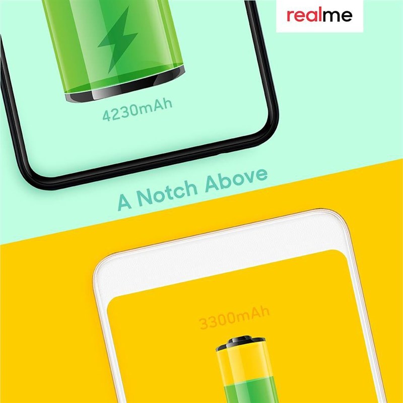 OPPO Realme 2 có pin dung lượng 4.230 mAh 