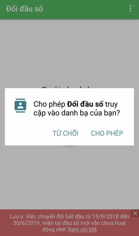 Hướng dẫn chuyển danh bạ từ 11 số về 10 số