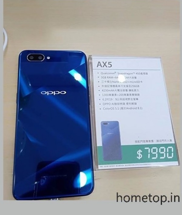 OPPO AX5 lộ ảnh thực tế kèm cấu hình, giá bán OPPO AX5 lộ ảnh thực tế kèm cấu hình, giá bán