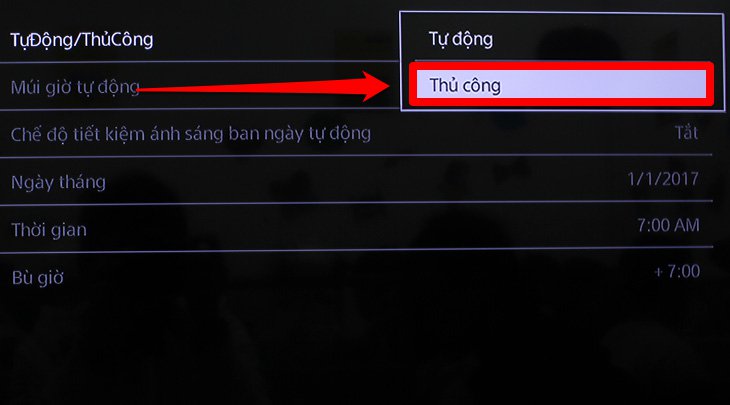 Chọn mục 
