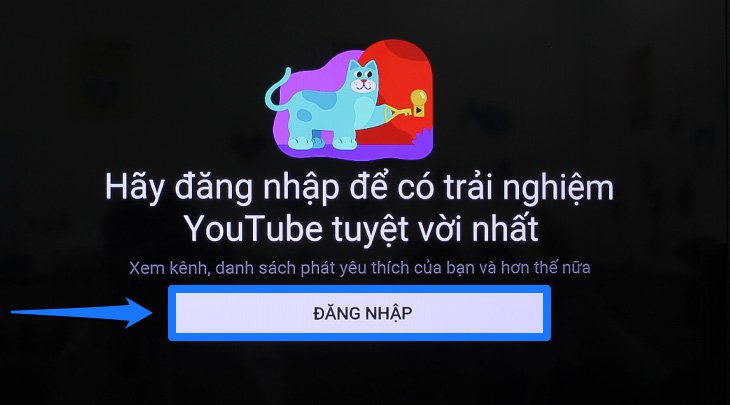 Chọn đăng nhập