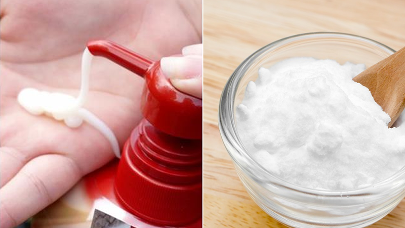 Sử dụng Baking soda và dầu gội trị gàu có tác dụng đánh bay màu tóc nhuộm