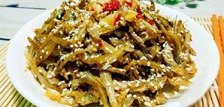 Cá cơm khô món ngon quen thuộc miền biển, các món ngon từ cá cơm khô