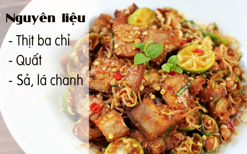 Ba chỉ lắc sả tắc Ba chỉ lắc sả tắc