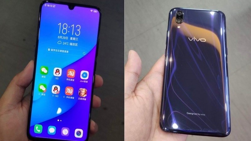 Vivo X23 với màn hình giọt nước và mặt lưng bằng kính