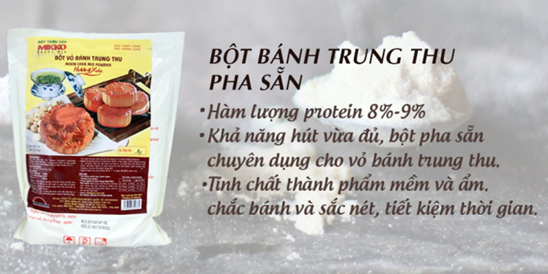 Bột bánh trung thu pha sẵn tiện dụng