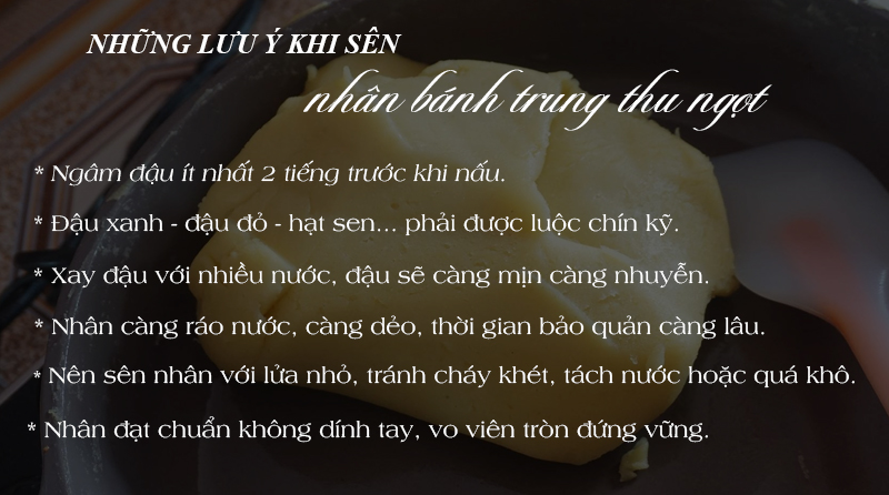 Lưu ý khi sên nhân ngọt