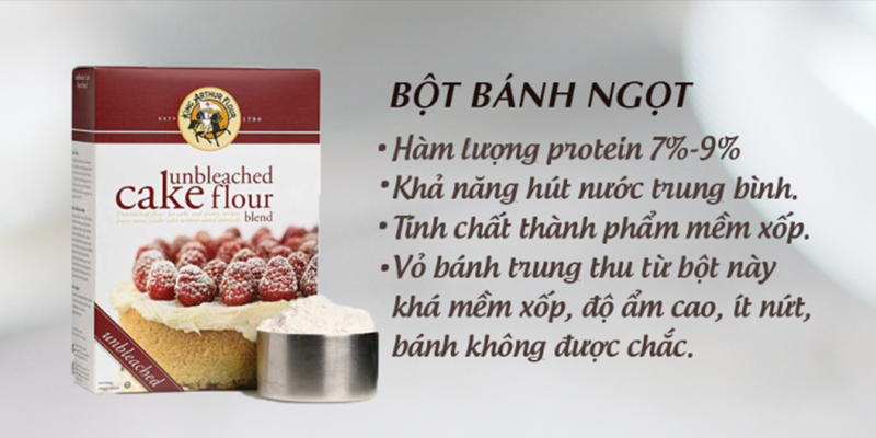 Bột bánh ngọt hàm lượng Protein thấp 