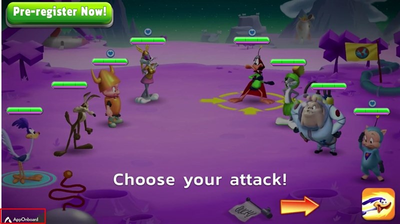 Còn đây là game Looney Tunes World of Mayhem. Dưới góc trái của các game & ứng dụng hỗ trợ Instant Apps đều hiển thị AppOnboard