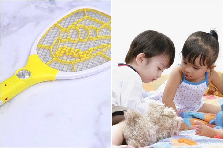 Không cho trẻ em chơi đùa với vợt bắt muỗi