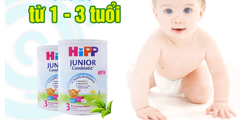 Sữa bột HiPP Combiotic Organic siêu sạch số 3 bổ sung những dưỡng chất thiết yếu như: lợi khuẩn latic (Probiotic), Axit béo Omega 3, Omega 6, chất xơ, đường tự nhiên Lactose