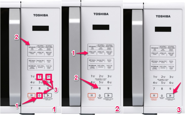 Hướng dẫn sử dụng lò vi sóng Toshiba ER-SS23(W)VN 23 Lít > Chức năng ghi nhớ