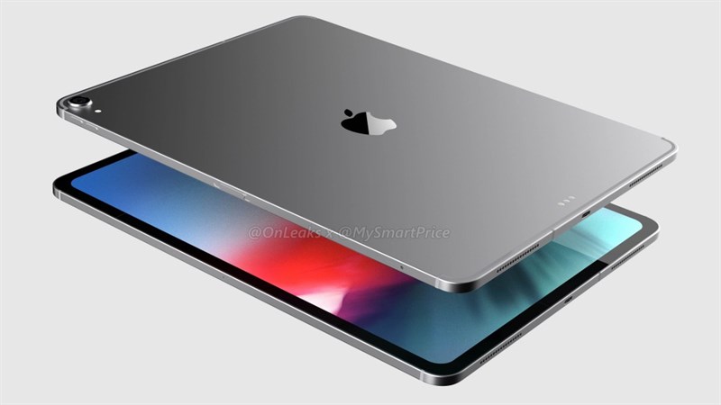 iPad Pro 12.9 (2018) lộ ảnh render kèm video sắc nét