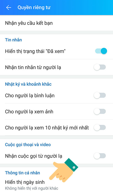 Cách tắt thông báo sinh nhật, ẩn ngày sinh của mình trên zalo dễ dàng nhất