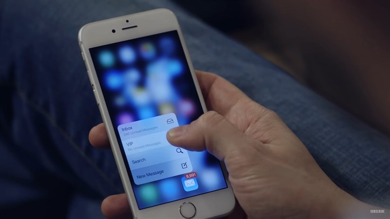 Tính năng 3D Touch trên iPhone 6s
