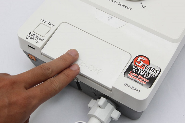 9 tính năng an toàn điện của máy nước nóng Panasonic > 1 nút nhấn On/Off