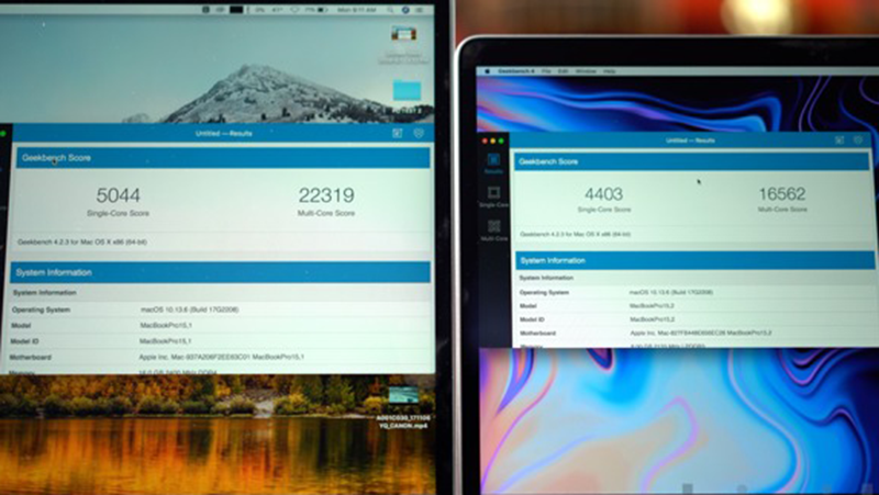 So sánh Macbook Pro 15 inch với Macbook Pro 13 inch phiên bản năm 2018 So sánh Macbook Pro 15 inch với Macbook Pro 13 inch phiên bản năm 2018