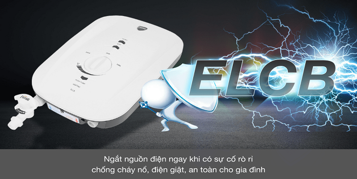 Các chế độ an toàn điện cơ bản trên máy nước nóng, bạn nên biết > ELCB chống giật trên máy nước nóng