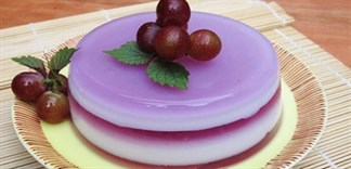 Cách làm thạch rau câu khoai lang mới lạ đẹp mắt