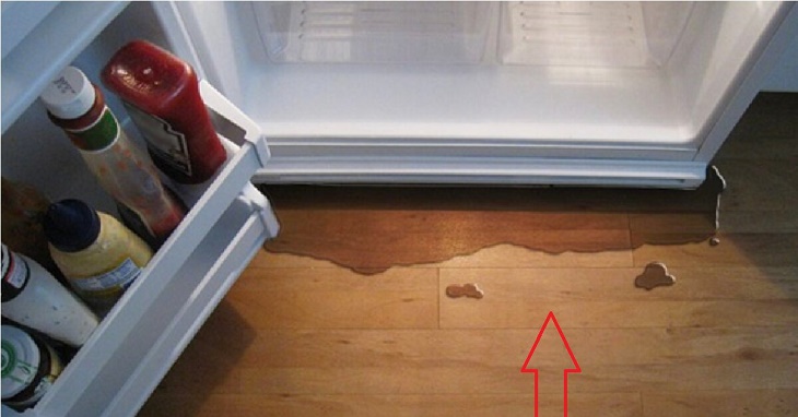 Water leakage from the refrigerator