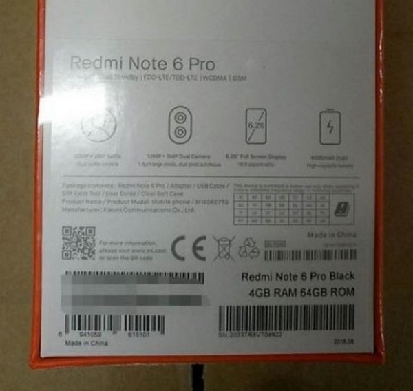 Xiaomi Redmi Note 6 Pro lộ ảnh thực tế, xác nhận nhiều thông số cấu hình