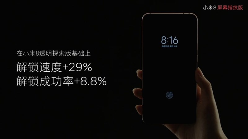 Xiaomi Mi 8 Pro ra mắt: Mặt lưng trong suốt, vân tay dưới màn hình