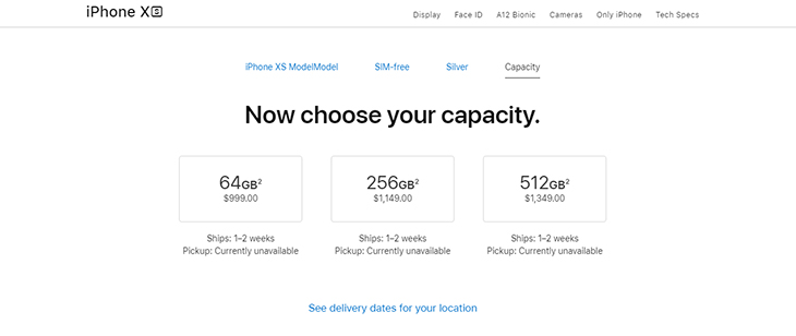 Khách hàng đặt mua iPhone Xs/Xs khi nào nhận được hàng?