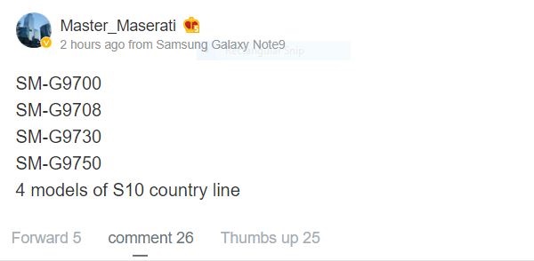 Đây là 3 model của flagship Samsung Galaxy S10