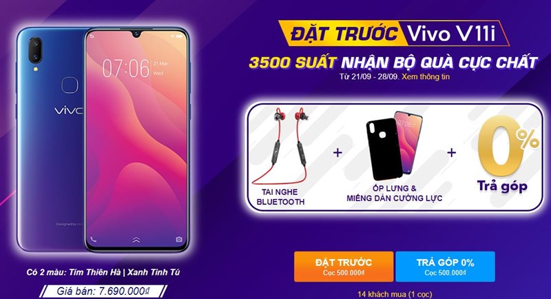 5 lý do vì sao nên mua Vivo V11i: Màn hình giọt nước, camera kép và còn gì nữa? 5 lý do vì sao nên mua Vivo V11i: Màn hình giọt nước, camera kép và còn gì nữa?